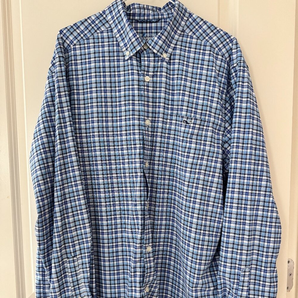 Vineyard Vines On the Go Performance Dress Shirt. Size L. Like New.